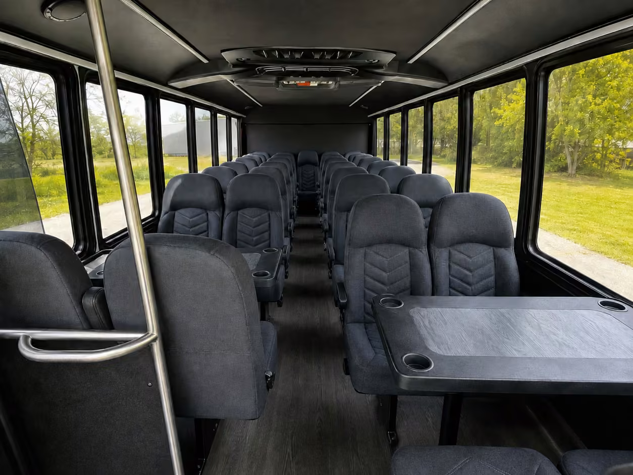 15 35 passenger minibus inside