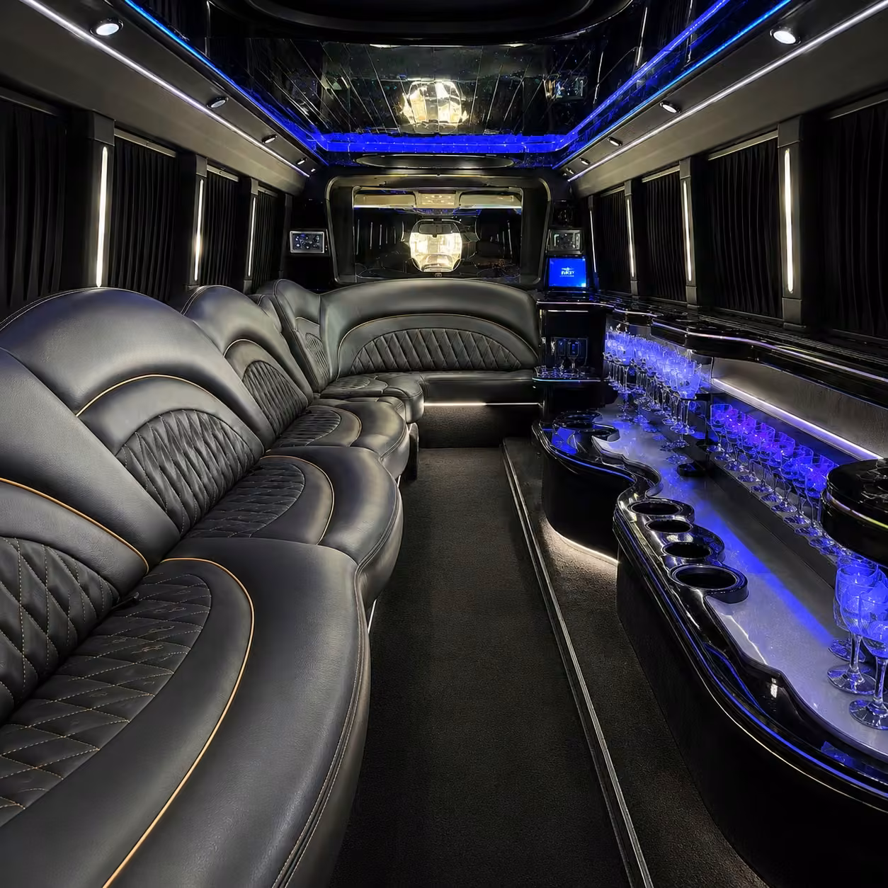 chrysler 300 limo inside