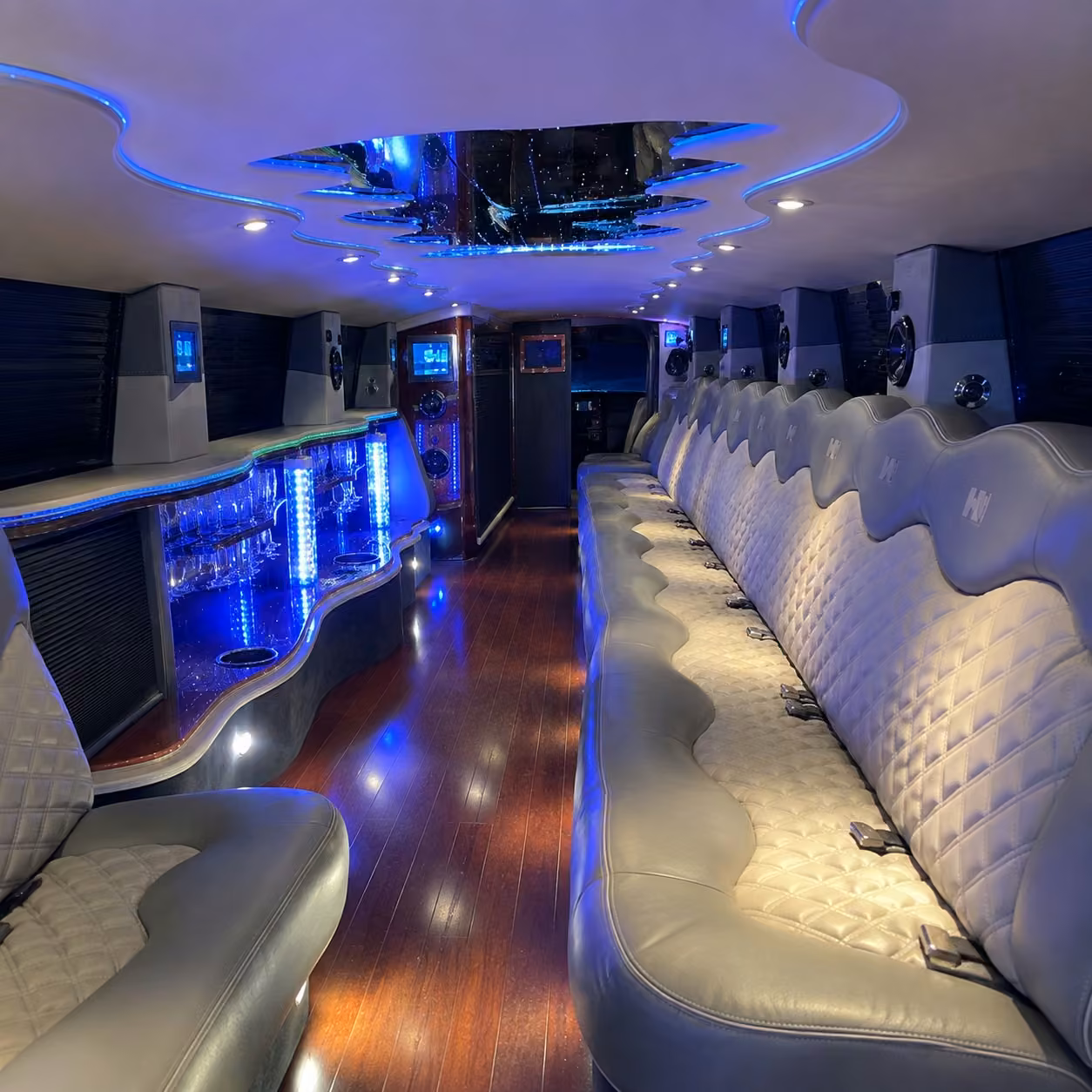 hummer limo inside