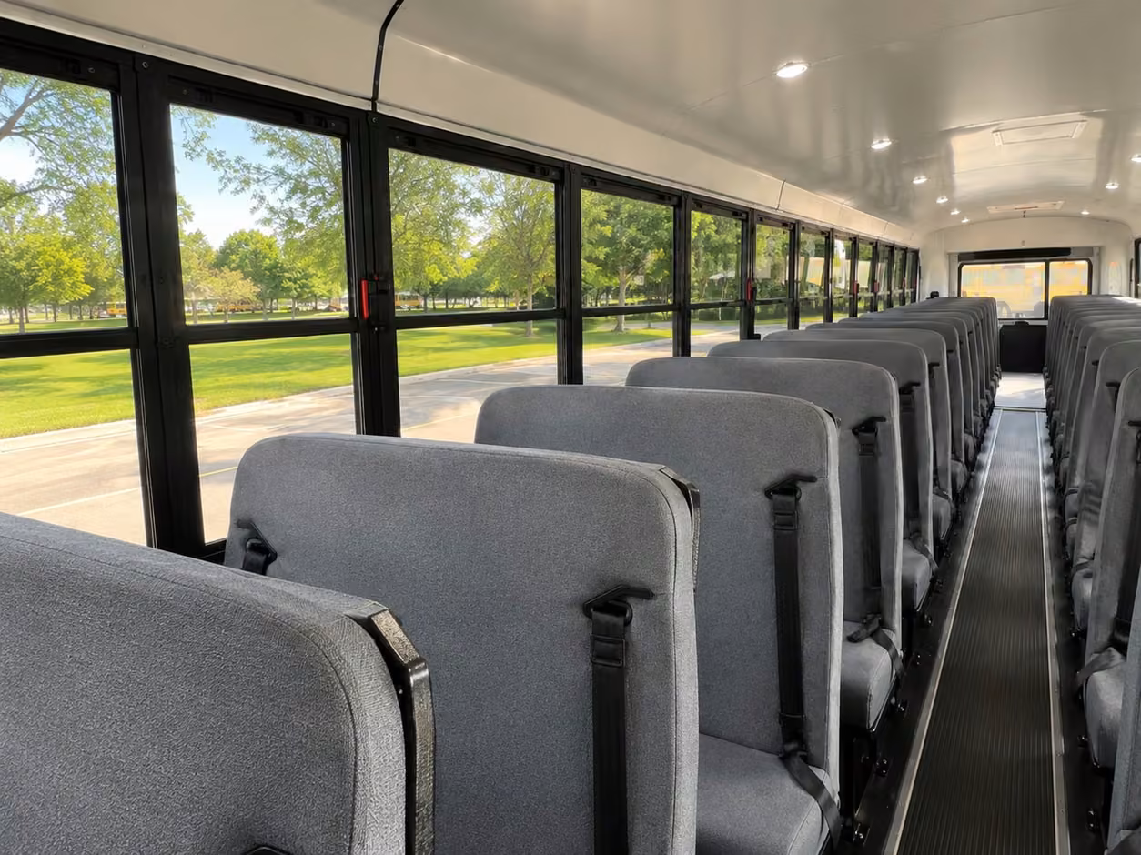 school bus inside